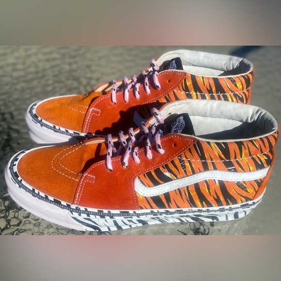 Rare Vans OG SK8-Mid Lx (Aries) Tiger Bright Men’s Size 9 Women’s Size 11 🔥🔥🔥 - Picture 5 of 16